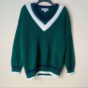 Vintage varsity striped sweater